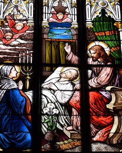 Saint Joseph Catholic Church (Tiffin, Ohio) - stained glass, Death of Saint Joseph
