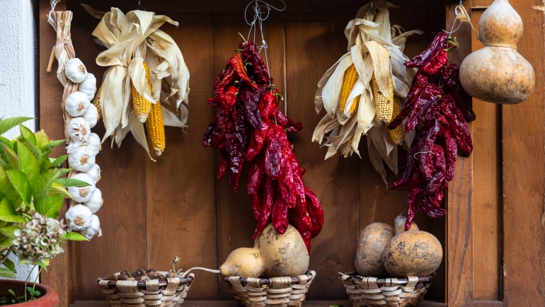 Typical food on the Camino de Santiago, in Los Arcos (Spain)