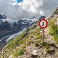 pasaje peligroso en los Alpes