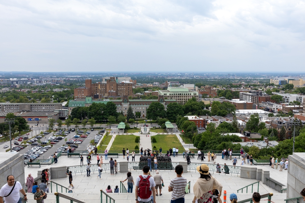 View of the city of Montreal from the Oratory of Saint Joseph on Mount Royal