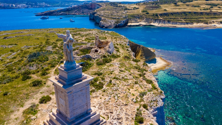 Statue of st paul malta