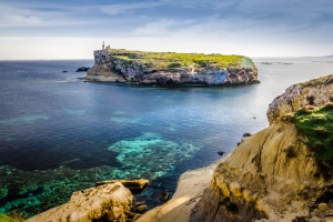 Saint Paul the green Maltese islet on the Maltese shore