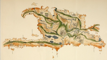 First map of the Spanish island by Pedro Mártir de Anglería
