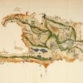 First map of the Spanish island by Pedro Mártir de Anglería