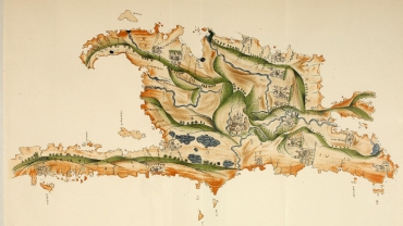 First map of the Spanish island by Pedro Mártir de Anglería
