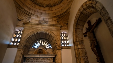 Interior of Basilica Cathedral of Santa Maria la Menor in Santo Domingo