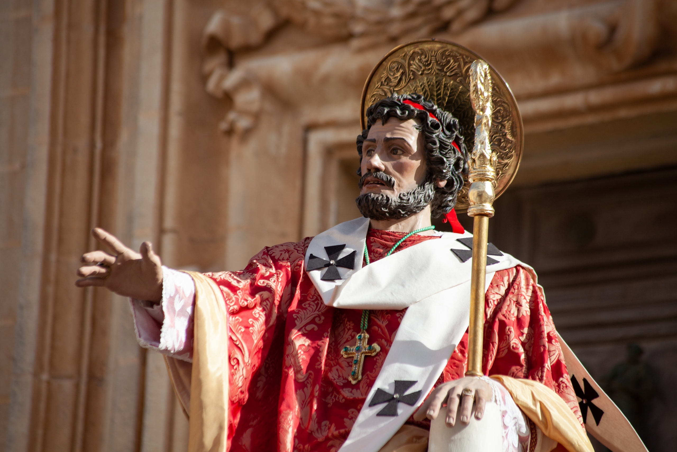 Statue of Saint Publius in Mdina, Malta