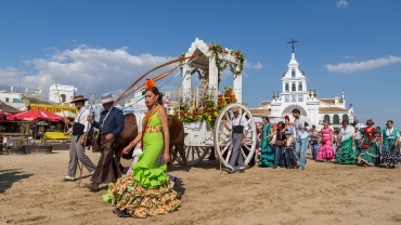 Romeria after visiting the Sanctuary goes to village