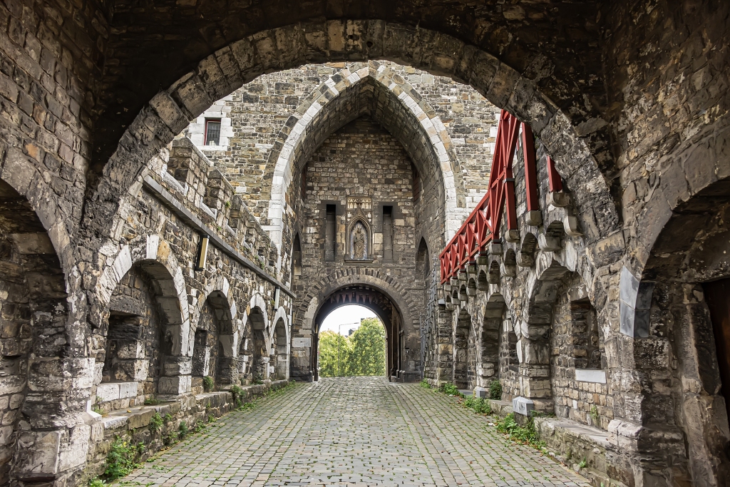 The Ponttor, one of the two remaining gates of Aachen's original medieval wall