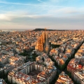 La Sagrada Familia a vista de dron