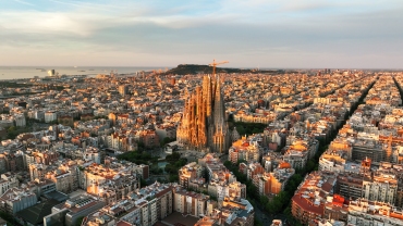 La Sagrada Familia a vista de dron