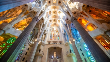 Interior sagrada familia