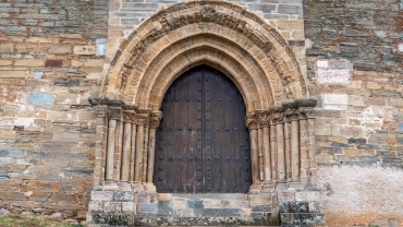 Puerta del perdón en iglesia santiago villafranca del Bierzo