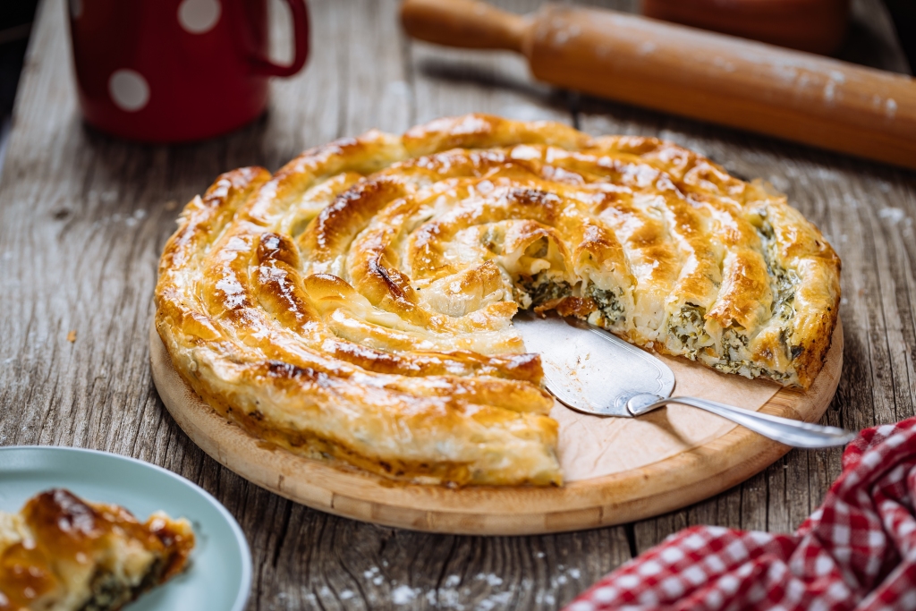 Pita Zeljanica, the Bosnian version of Turkish borek