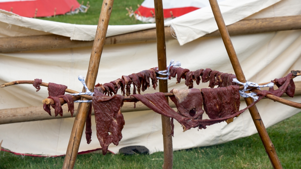 Cherokee-style dried and smoked meat