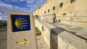 Signage for the Maritime Way of St. James, Fort Saint Angel, Malta