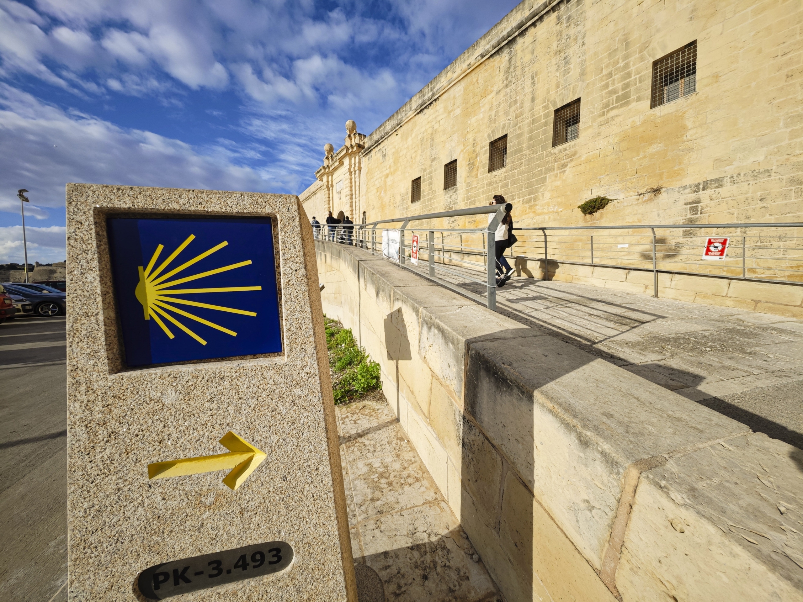 Signage for the Maritime Way of St. James, Fort Saint Angel, Malta