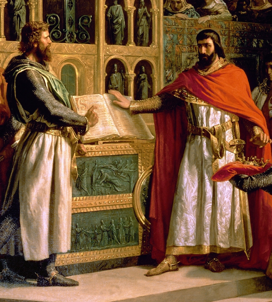 The Oath of Santa Gadea, one of the most famous episodes in the life of El Cid. By Marcos Hiráldez de Acosta