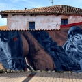 Mural del Cid en Cardeñajimeno, Burgos