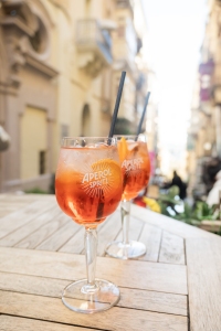 A Kinnie with Aperol and a splash of soda