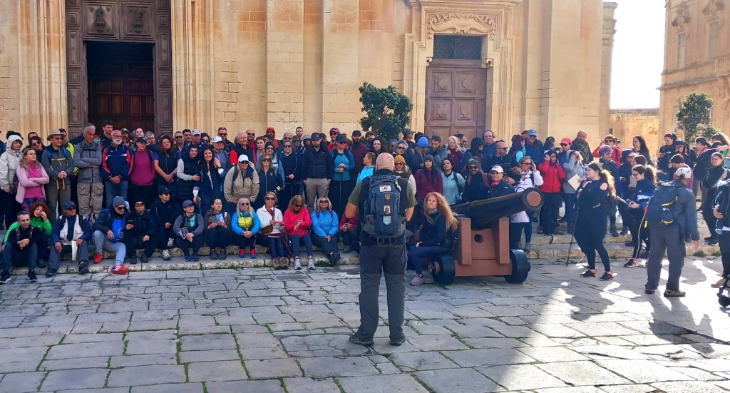 First Camino Maltes official group walk (15 nationalities) in 2023