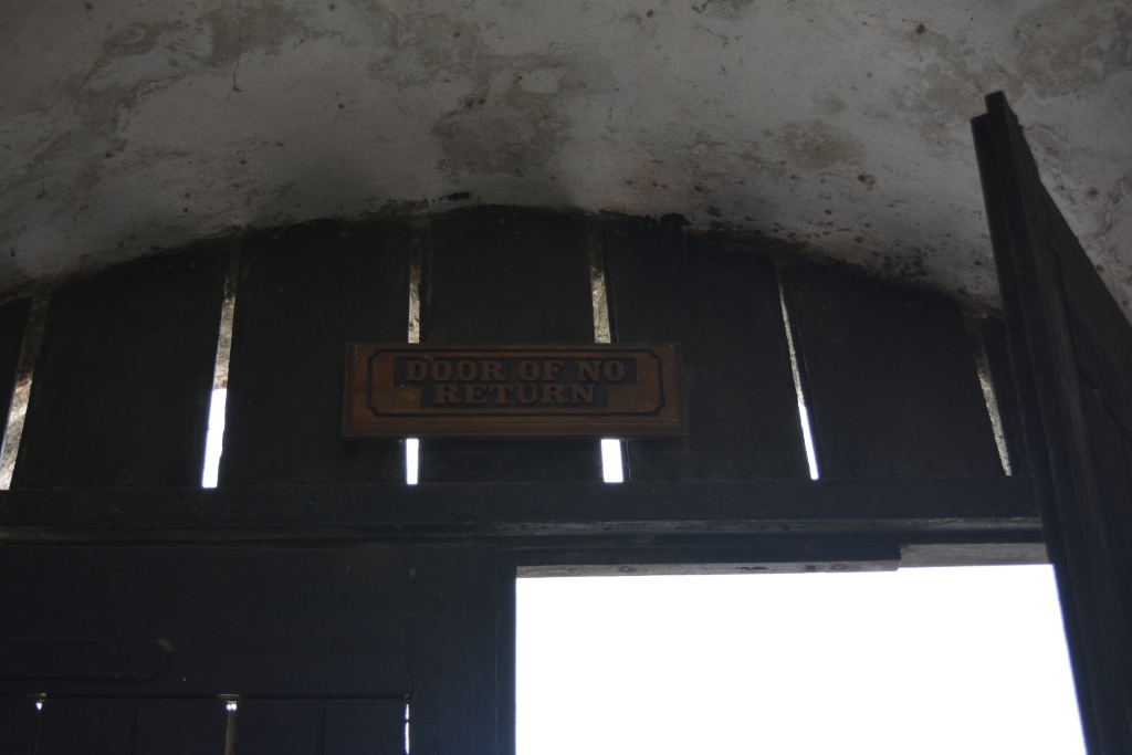 Cape Coast Castle, the door of no return where many slaves were forced to march to their destiny across the ocean.