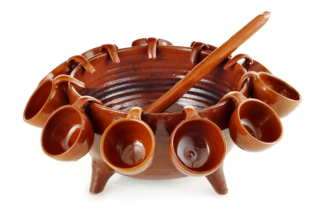 Galician queimada clay pot