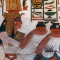 Wine offering by Queen Nefertari, Luxor