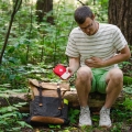 Stomach pain hiker
