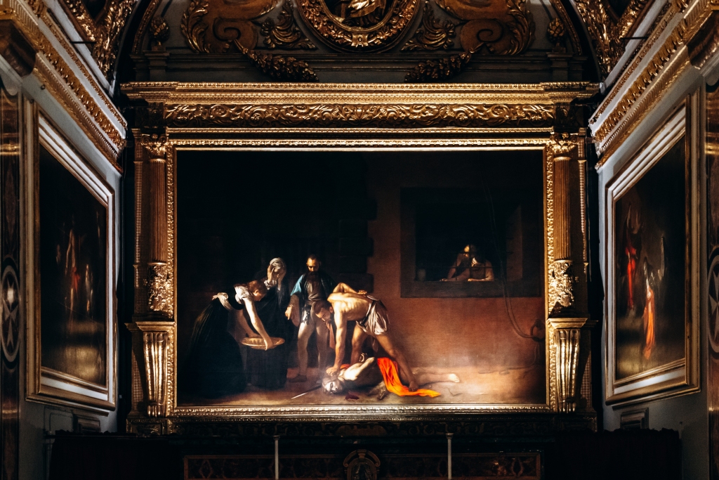 Caravaggio's masterpiece "The Beheading of Saint John the Baptist"