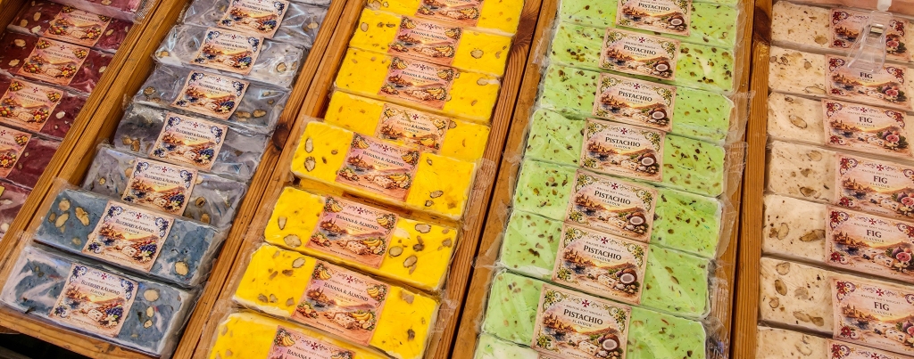 Qubbajt of various flavors for sale in Valletta