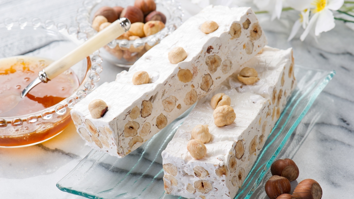 Traditional white nougat