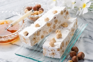 Traditional white nougat