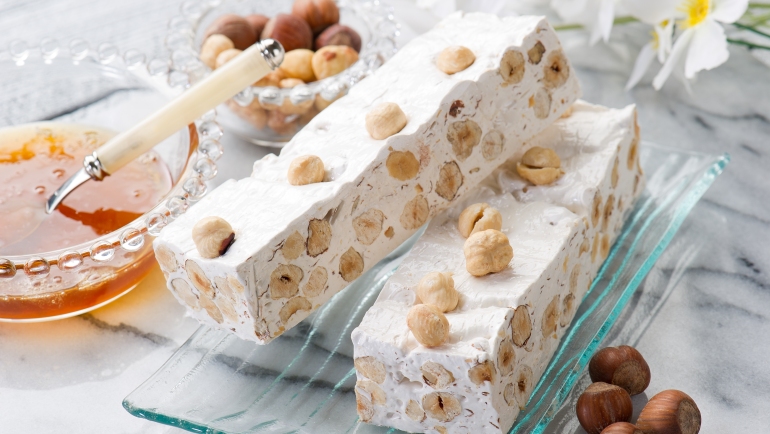 Traditional white nougat