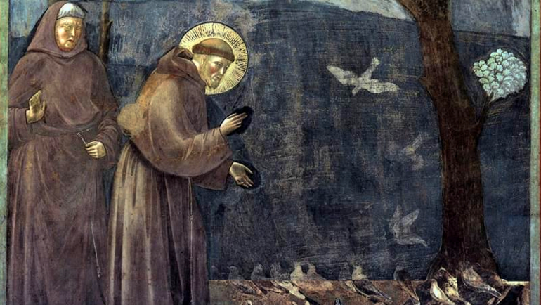 Giotto - Legend of St Francis - -15- - Sermon to the Birds