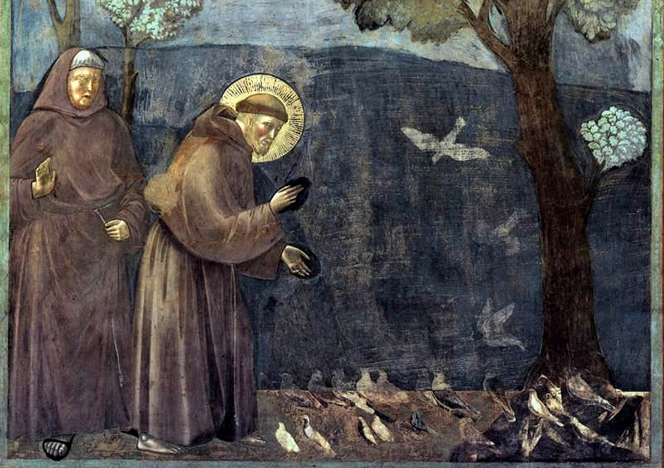 Giotto - Legend of St Francis - -15- - Sermon to the Birds