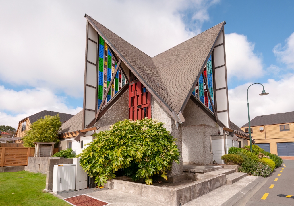 John Scott’s Futuna Chapel, an architectural masterpiece now located in the Wellington suburb of Karori
